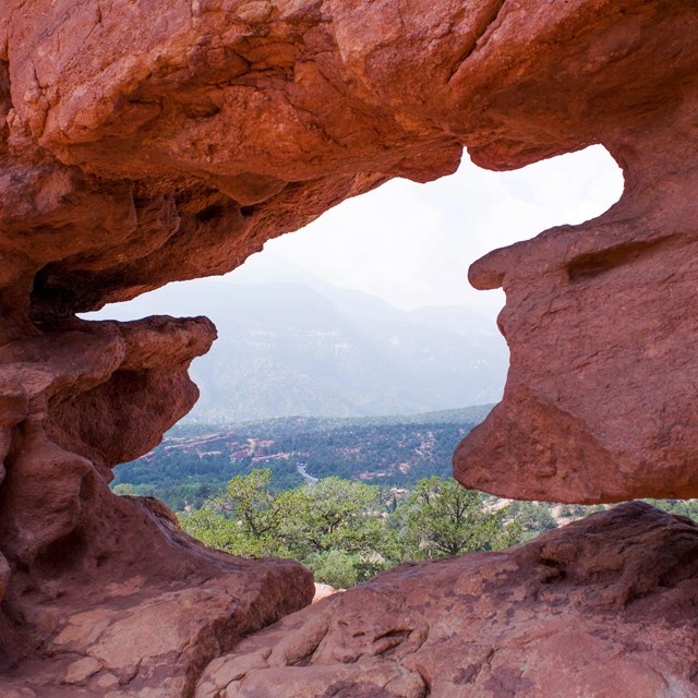 Keyhole in rocks